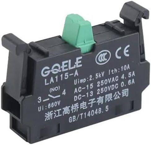 Normally Open Plastic Contact Block- LA115-A5-10- Green in Kuwait