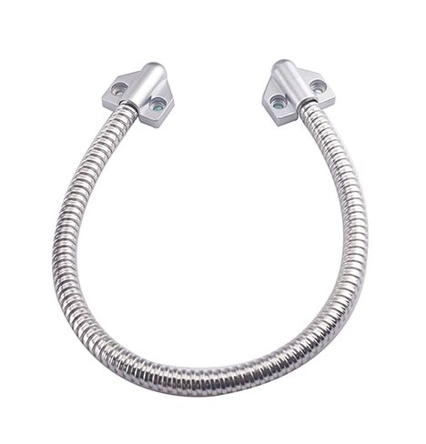 1pcs Door Loop Stainless Steel Metal Head Armored Cable Door Loop for Exposed Mounting(Black) in Saudi Arabia