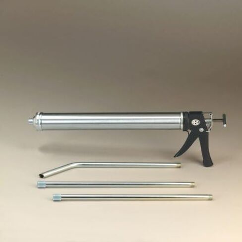 Albion Engineering Company DL-59-T13(CCS) Bulk Packing Gun with 2 18 Inch Straight Extensions and One 12 Inch 60 Deg Angled Extension 2 Inch Nozzle in Saudi Arabia