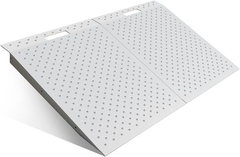 2 منحدر للسقيفة، منحدرات تحميل شديدة التحمل لجزازة العشب، 29 بوصة طول × 48 عرض مع منحدر لوحة مثقوبة مضادة للانزلاق للحظائر، الكراجات، الحظائر، ATV، جزازة العشب in Kuwait