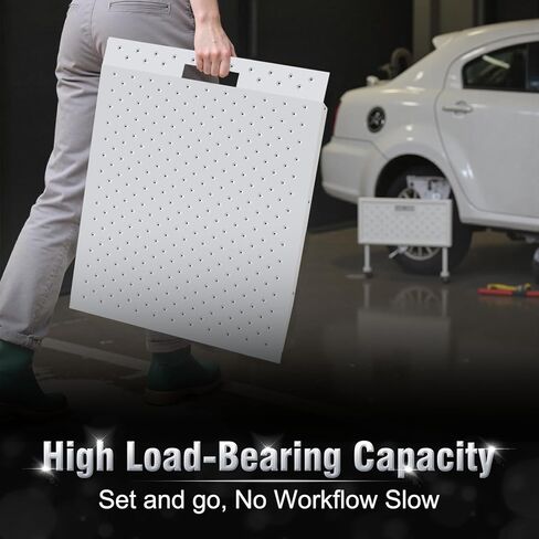 2 منحدر للسقيفة، منحدرات تحميل شديدة التحمل لجزازة العشب، 29 بوصة طول × 48 عرض مع منحدر لوحة مثقوبة مضادة للانزلاق للحظائر، الكراجات، الحظائر، ATV، جزازة العشب in Kuwait