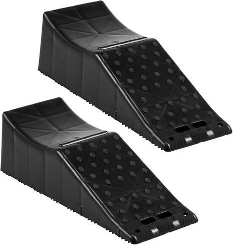 2 Piece Tandem Wheel Ramp, Portable Car Service Ramp, 5.5in Tire Lift Trailer Wheel Jack RV Flat Tire Ramp, for Routine Tire Replacement Repairs in Saudi Arabia