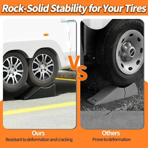 2 Piece Tandem Wheel Ramp, Portable Car Service Ramp, 5.5in Tire Lift Trailer Wheel Jack RV Flat Tire Ramp, for Routine Tire Replacement Repairs in Saudi Arabia