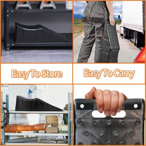 2 Piece Tandem Wheel Ramp, Portable Car Service Ramp, 5.5in Tire Lift Trailer Wheel Jack RV Flat Tire Ramp, for Routine Tire Replacement Repairs in Saudi Arabia