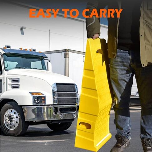 2Pack 6″ Yellow Lift Car Ramps - 10,000 lbs Capacity per Pair, Non-Slip Surface with Reflectors,Vehicle Service Ramps for Maintenance, Oil Changes, and Repairs in Kuwait