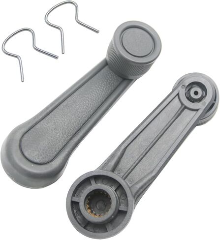 2-Pack Grey Interior Window Crank Handles Compatible with Toyota Tacoma 1995-2004, Tundra 2000-2017, Matrix 2003-2014, Land Cruiser 1976-1992, Camry 1987-2001, Corolla 1980-2013 in Kuwait