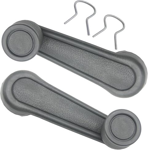 2-Pack Grey Interior Window Crank Handles Compatible with Toyota Tacoma 1995-2004, Tundra 2000-2017, Matrix 2003-2014, Land Cruiser 1976-1992, Camry 1987-2001, Corolla 1980-2013 in Kuwait