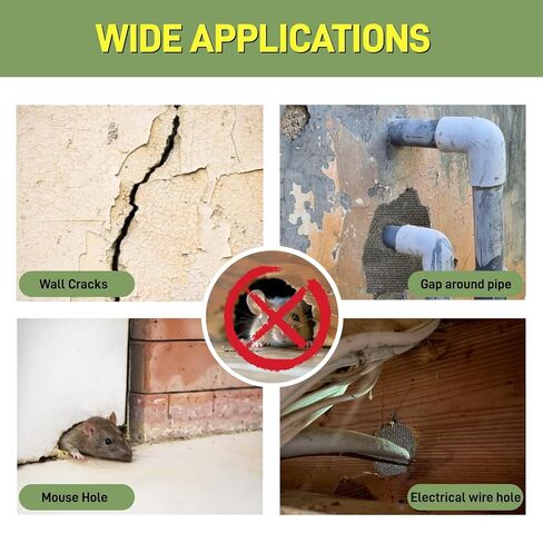 التحكم في الفئران من الصوف الفولاذي، 3 عبوات من الصوف الفولاذي 0000 و1 حزمة من شبكة الفولاذ المقاوم للصدأ مع قفازات ومقص وعصا خشبية، طقم حشو فجوة الماوس للمنزل والمرآب in Kuwait