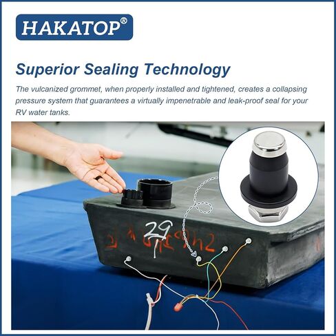 HAKATOP 10-Pack RV Water Tank Probe Sensors, Screw-in Water Level Sensors for Fresh Gray Black Water Tanks, Replacement Tank Sensors for RV Water Gauge Systems in Kuwait