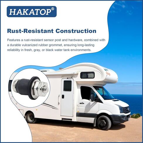 HAKATOP 10-Pack RV Water Tank Probe Sensors, Screw-in Water Level Sensors for Fresh Gray Black Water Tanks, Replacement Tank Sensors for RV Water Gauge Systems in Kuwait