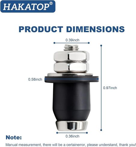 HAKATOP 10-Pack RV Water Tank Probe Sensors, Screw-in Water Level Sensors for Fresh Gray Black Water Tanks, Replacement Tank Sensors for RV Water Gauge Systems in Kuwait