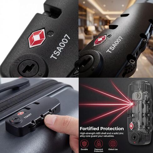 (2 Pieces) lizipai(Customs Locks) Combination Lock TSA Customs Lock Fixed Luggage Lock, Backpack Lock in Kuwait