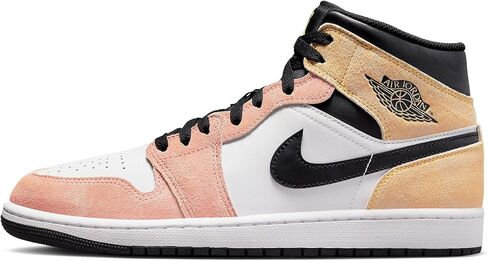 نايك الهواء الأردن 1 منتصف SE الطيران نادي DX4332 800 ماجيك امبر / مزولة بيضاء وسوداء أحذية رجالي in Kuwait