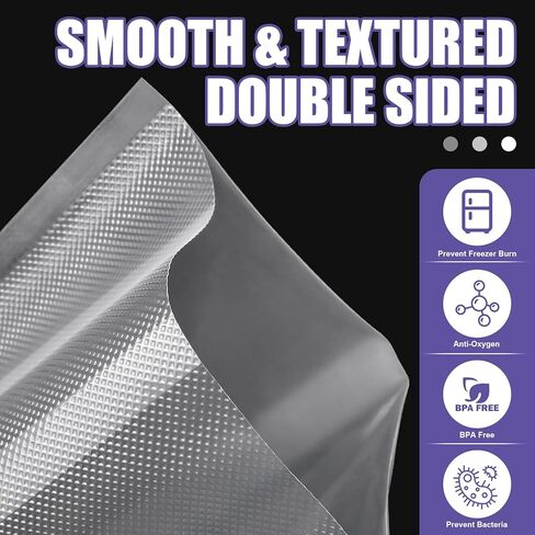 CAREGY Vacuum Sealer Bags 200 Quart 8" x 12" with BPA Free for Food Storage Meal Prep or Sous Vide in Kuwait