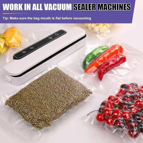 CAREGY Vacuum Sealer Bags 200 Quart 8" x 12" with BPA Free for Food Storage Meal Prep or Sous Vide in Kuwait