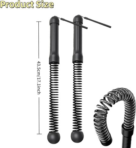 قطعتان من حبال المعركة الموزونة بدون حبال لصالة الألعاب الرياضية المنزلية، حبال المعركة اللاسلكية الثقيلة للرجال والنساء، معدات تمرين محمولة لبناء القوة، HIIT، SOGA para Ejercicios in Kuwait