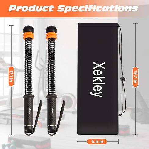 Portable Ropeless Battle Ropes, Adjustable Cordless Battle Ropes with Dual Weight Rings & Resistance Springs for Home Gym Workout, Weighted Low-Impact HIIT Exercise Equipment for Men & Women in Saudi Arabia