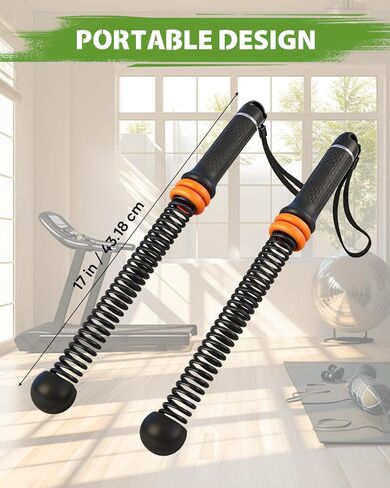 Saker Ropeless Battle Ropes Cordless Workout Rope, Adjustable Weighted Inertia Training Equipment, Portable Battle Rope Alternative for HIIT Strength Cardio, Quiet Home Gym Fitness Equipment in Saudi Arabia