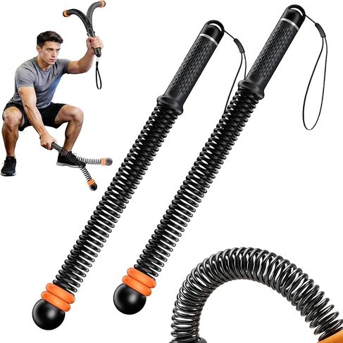 2pcs Adjustable Ropeless Battle Ropes for Home Gym, Weighted Cordless Battle Ropes for Home Workout, Portable Exercise Training Rope for Indoor and Outdoor (Black) in Saudi Arabia