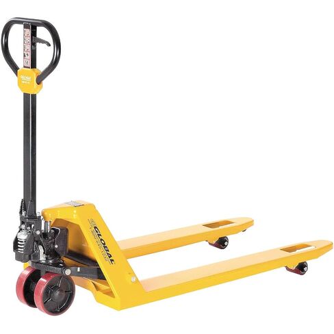 Global Industrial Manual Pallet Truck, 5500 Lb. Capacity, 21" W x 48" L Forks, Industrial Duty Narrow Forks Pallet Jack for Warehouse, Manufacturing and Retail in Saudi Arabia