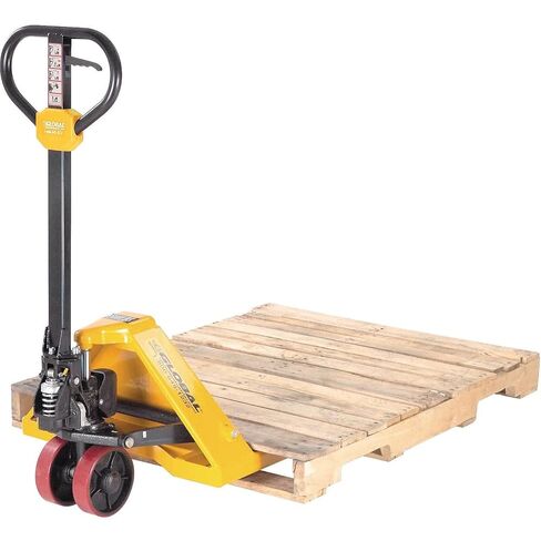 Global Industrial Manual Pallet Truck, 5500 Lb. Capacity, 21" W x 48" L Forks, Industrial Duty Narrow Forks Pallet Jack for Warehouse, Manufacturing and Retail in Saudi Arabia