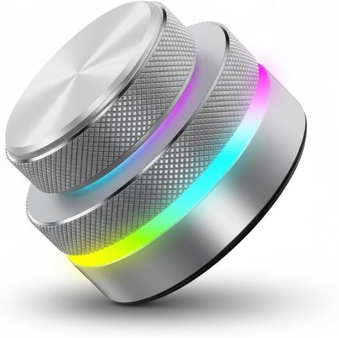 ciciglow Customizable Knob Controller, Bluetooth 5.0 2.4G USB C Wired Three Mode RGB Light, with One Click Input for Multimedia Digital Audio Workstation Video Editing in Saudi Arabia