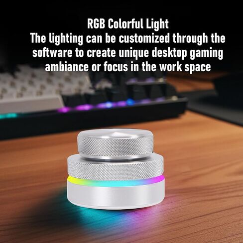 ciciglow Customizable Knob Controller, Bluetooth 5.0 2.4G USB C Wired Three Mode RGB Light, with One Click Input for Multimedia Digital Audio Workstation Video Editing in Saudi Arabia