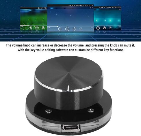 مقبض التحكم في مستوى الصوت USB الممتع وحدة تحكم تعديل الوسائط الخارجية للوسائط المتعددة مع ضوء RGB متوافق مع أجهزة الكمبيوتر التي تعمل بنظام Android in Saudi Arabia