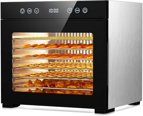 1 × صينية من الفولاذ المقاوم للصدأ لآلة تجفيف الطعام FD-1008A ، 850W ، 167 درجة فهرنهايت التحكم في درجة الحرارة وجهاز توقيت 48 ساعة ، مجفف الطعام (لا يوجد آلة) in Kuwait