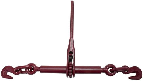 Mytee Products 3/8" Grade 70 Chain and Binder Kit | Includes (4) 3/8" - 1/2" Ratchet Load Binder & (4) 3/8" x 20' G70 Transport Chain w/Grab Hooks | 6600 lbs WLL for Flatbed Truck Trailer Tie Down in Saudi Arabia