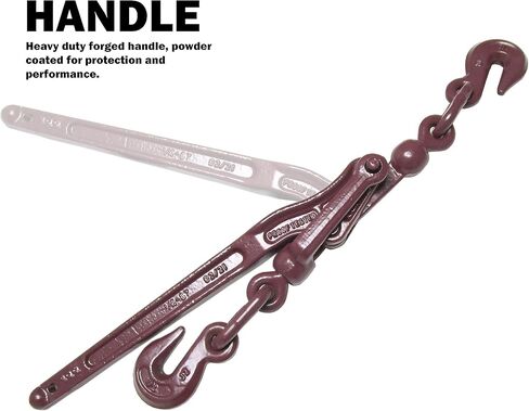 Lever Load Binder 1/4" Binder Chain | Heavy Duty Extra Strength | Working Load Limit: 3,150 LBS | Cargo Control Load Transport Tie Down in Kuwait