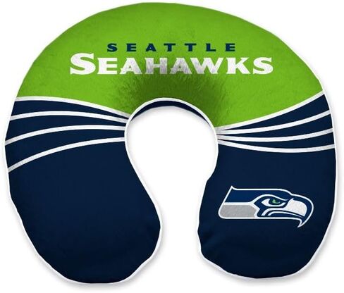 Seattle Seahawks Wave Memory Foam Travel Pillow in Saudi Arabia