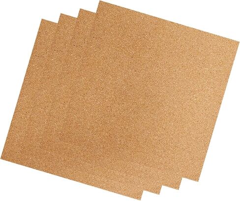 4Pcs Thick Cork Panel 300X300mm Slices Craft Carving for H2D 300X300mm Printer Office Home Accessories Multipurpose Sheets for Furniture Padding in Saudi Arabia