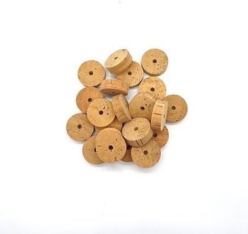 Cork Rings for Rod Building, 1.25" x 0.5" with 6mm Bore, 25 Pieces, for Fishing Rod Building and Repair, Fly, Spinning, Surf, Pier, Boat Fishing. in Saudi Arabia
