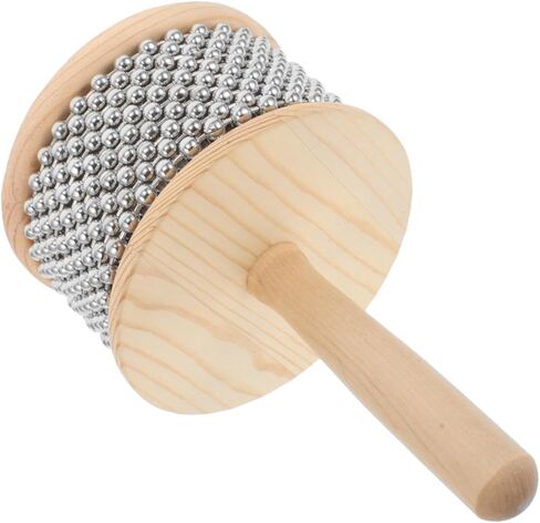 Toyvian 2a Cabasa Handheld Musical Instrument Wooden Percussion Tool for Personal Practice and School Teaching Beginner-friendly Design for Music Education in Saudi Arabia