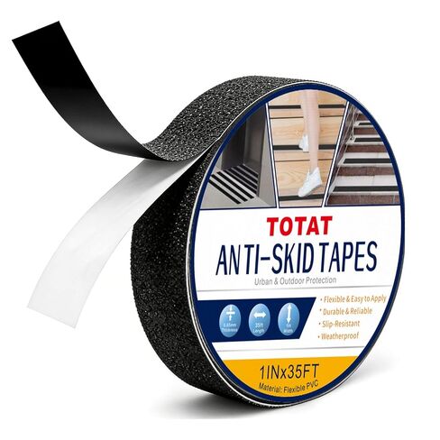 Clear Anti Slip Tape for Stairs & Bathtubs, 2" x35FT Non-Skid Transparent Grip Tape - Soft PVC Safety Traction for Bare Feet, Pool Decks, Boats, Shower Floors in Saudi Arabia
