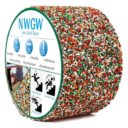 Waterproof Tape for Pools, 4" x15FT Heavy Duty Anti Slip Stair Treads Outdoor Tape Non-Slip Rubber Grip Tape Shower Strips Slip Resistant Tape Traction Tape for Stairs Showers Bathroom Trails in Saudi Arabia