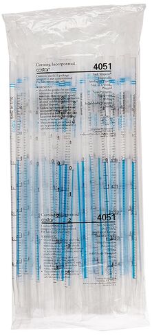 Corning Costar Stripette 4051 Polystyrene Sterile Serological Pipet, 5ml Capacity, 0.1ml Graduation Interval, Blue, Individually Plastic Wrapped (Case of 200) in Saudi Arabia