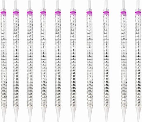 SPDS-25-10 Serological Pipette, 25ml Capacity by 0.2ml, Plastic, Sterile, Color Coded. Pack of 10. in Saudi Arabia