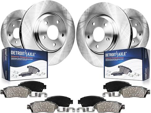 Detroit Axle - Brake Kit for 2005-2020 Chrysler 300, 2009-2020 Dodge Challenger Disc Brake Rotors Ceramic Brakes Pads Replacement : 12.60'' inch Front & Rear Rotors in Saudi Arabia