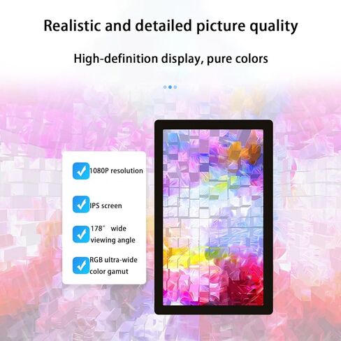 لافتات رقمية تجارية وشاشة إعلانية رفيعة للغاية، شاشة IPS LCD بدقة 1920 × 1080، سهلة الإعداد، مدخل USB HDMI، مع إمكانية النشر عن بعد - 23.8 بوصة in Kuwait