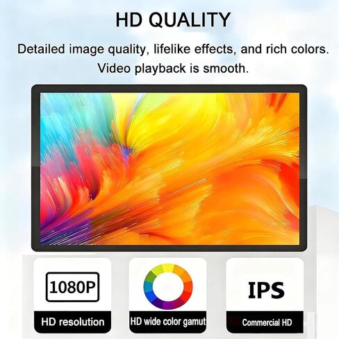 Commercial Advertising Player, Easy Setup Digital Signage, Supports Video & Image Looping, Perfect for Home, Store, Restaurant & Retail Advertising Display Touch-15.6" in Kuwait