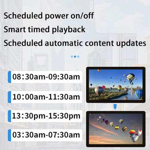 Digital LCD Advertising Media Player, Commercial Ultra-Thin Display Screen 1920 * 1080 Full HD IPS, Easy Installation, USB HDMI Input, Video Image Loop, for Store Touchable-32 in Kuwait
