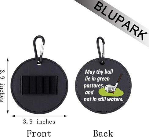May Thy Ball Lie in Green Pastures Leather Golf Tees Holder Funny Golf Tee Tag Gift for Her Him in Saudi Arabia