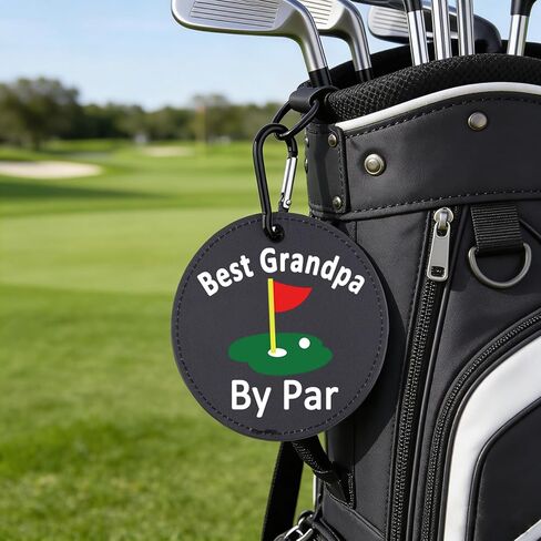 Best Grandpa by Par Leather Golf Tees Holder Golf Tee Tag for Grandfather in Saudi Arabia