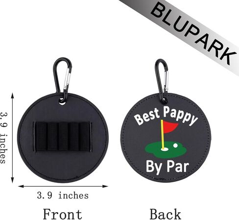 Best Pappy by Par Leather Golf Tees Holder Funny Golf Tee Tag for Dad Papa in Saudi Arabia