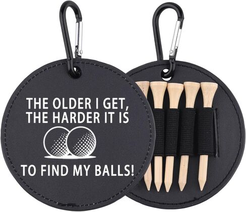 Golf Tees Holder The Older I Get The Harder It is to Find My Balls Golf Tee Tag Gift for Dad in Saudi Arabia