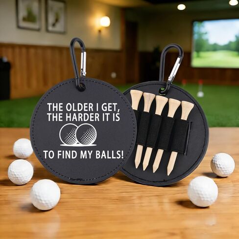 Golf Tees Holder The Older I Get The Harder It is to Find My Balls Golf Tee Tag Gift for Dad in Saudi Arabia
