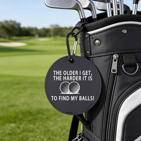 Golf Tees Holder The Older I Get The Harder It is to Find My Balls Golf Tee Tag Gift for Dad in Saudi Arabia