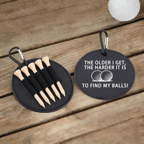 Golf Tees Holder The Older I Get The Harder It is to Find My Balls Golf Tee Tag Gift for Dad in Saudi Arabia